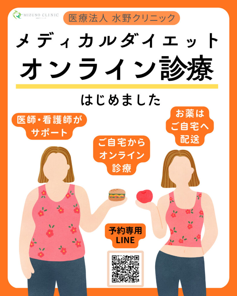 メディカルダイエットはオンライン診療になります | 水野クリニック